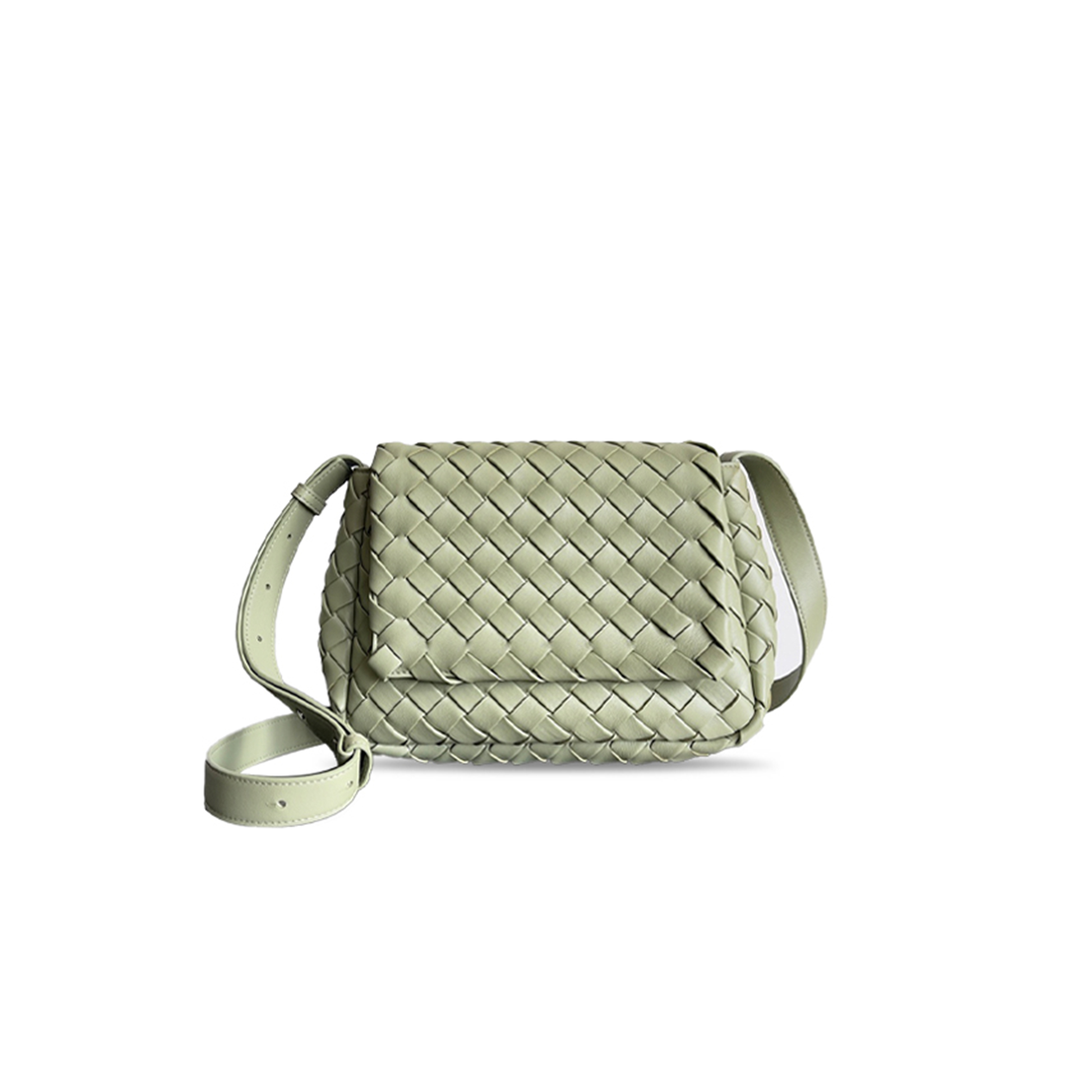 BOTTEGA VENETA LEATHER CROSS-BODY BAG 755659 (27*16.5*10cm)
